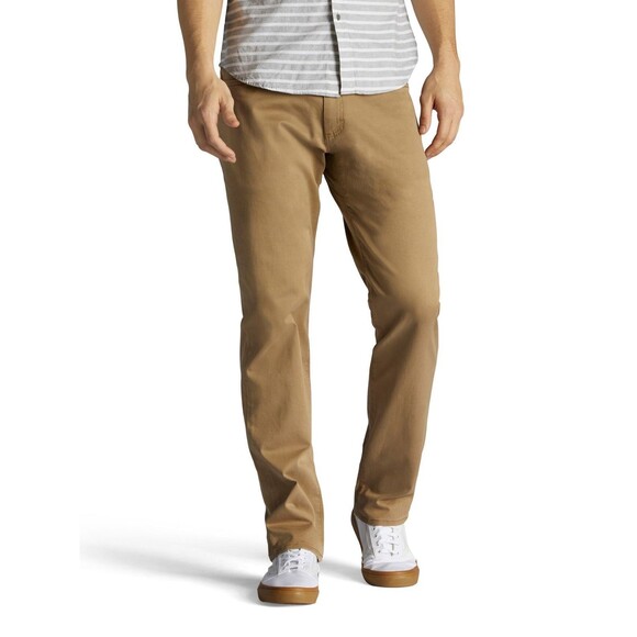 Lee Extreme Motion Straight Tapered Pants Mens 36x32 Cougar Performance NEW - Picture 1 of 13